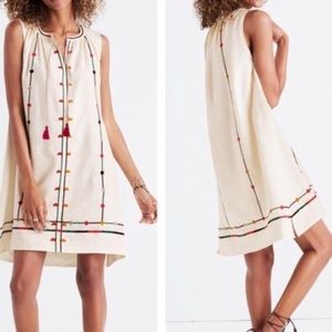 Madewell Embroidered Dress LINEN